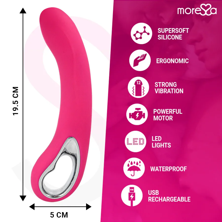 MORESSA - NELSON MASAJEADOR PUNTO G PREMIUM SILICONE RECARGABLE - Nuvica