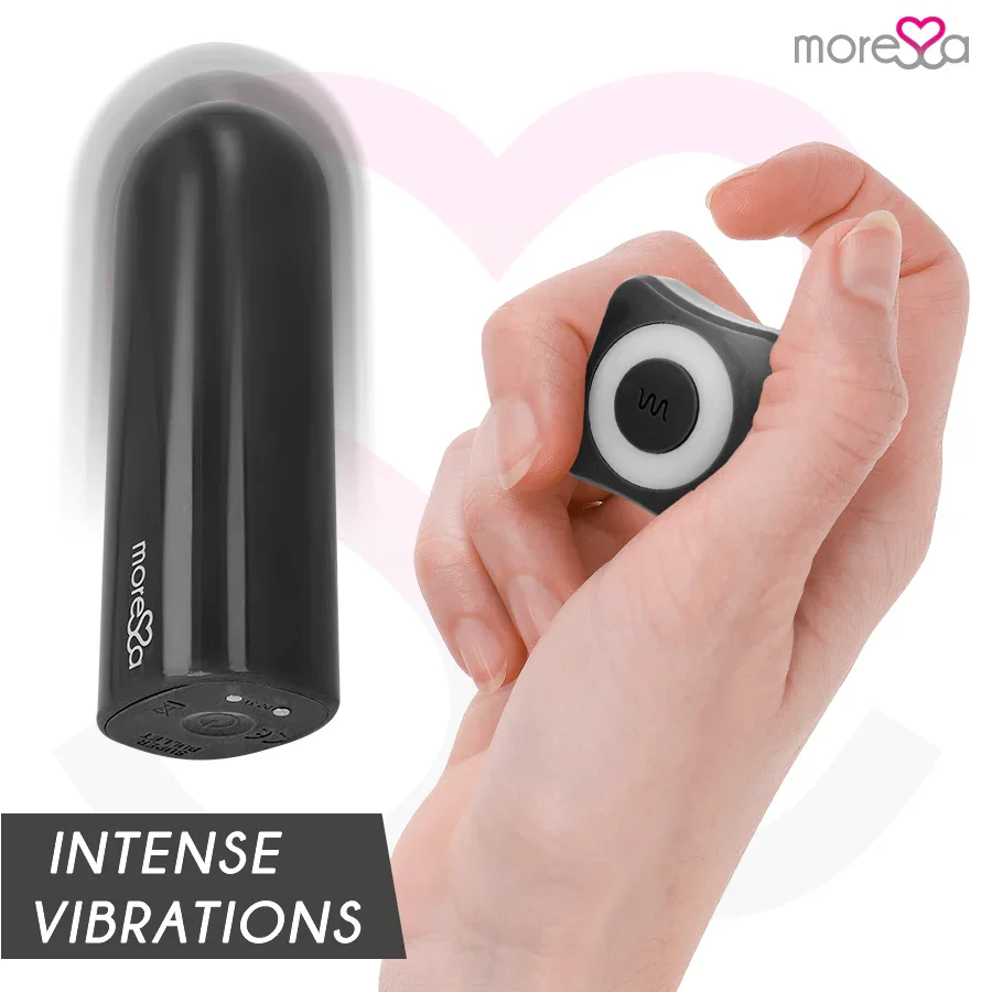 MORESSA - NIX POTENTE VIBRADOR MULTI JUEGOS CONTROL REMOTO NEGRO - Nuvica