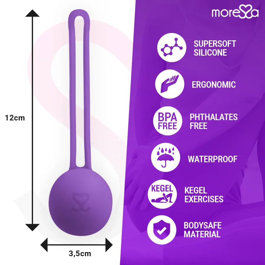 MORESSA - OSIAN ONE ENTRENAMIENTO SUELO PELVICO 51gr PREMIUM SILICONA LILA - Nuvica
