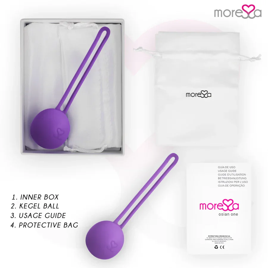 MORESSA - OSIAN ONE ENTRENAMIENTO SUELO PELVICO 51gr PREMIUM SILICONA LILA - Nuvica