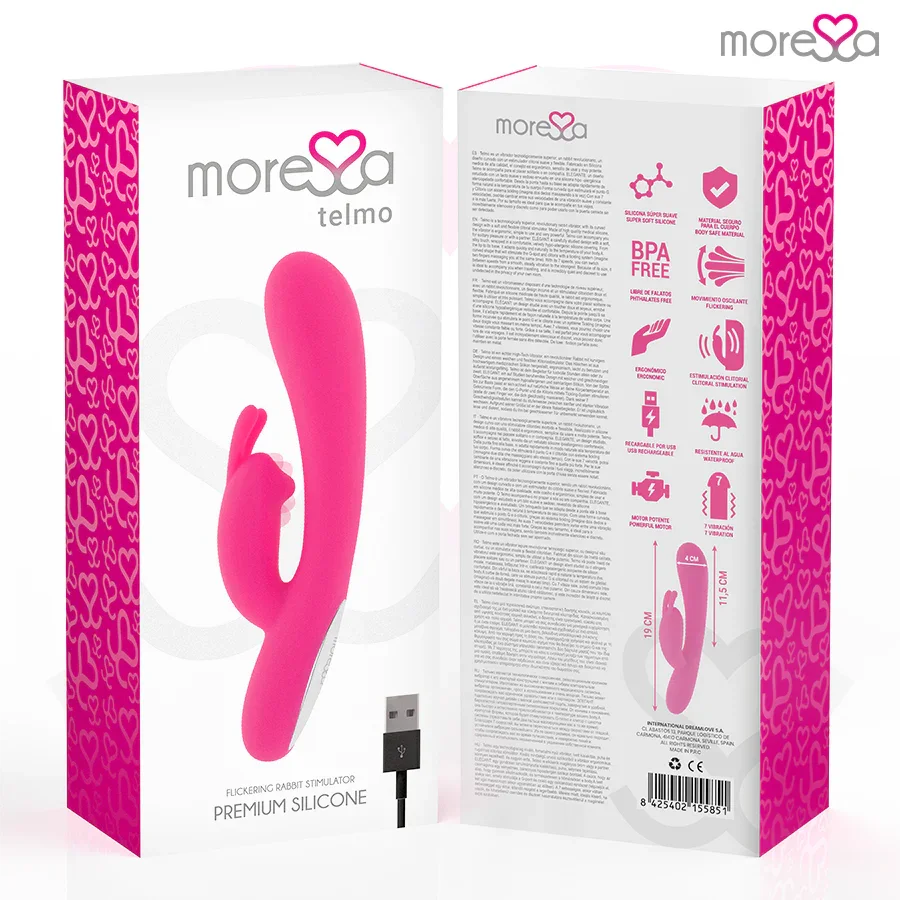 MORESSA - TELMO TICKLING CLITORIAL PREMIUM SILICONE RECARGABLE - Nuvica