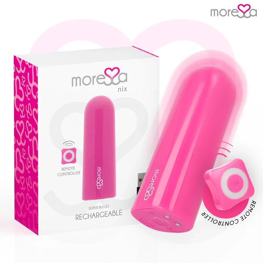 MORESSA - NIX POTENTE VIBRADOR MULTI JUEGOS CONTROL REMOTO ROSA - Nuvica