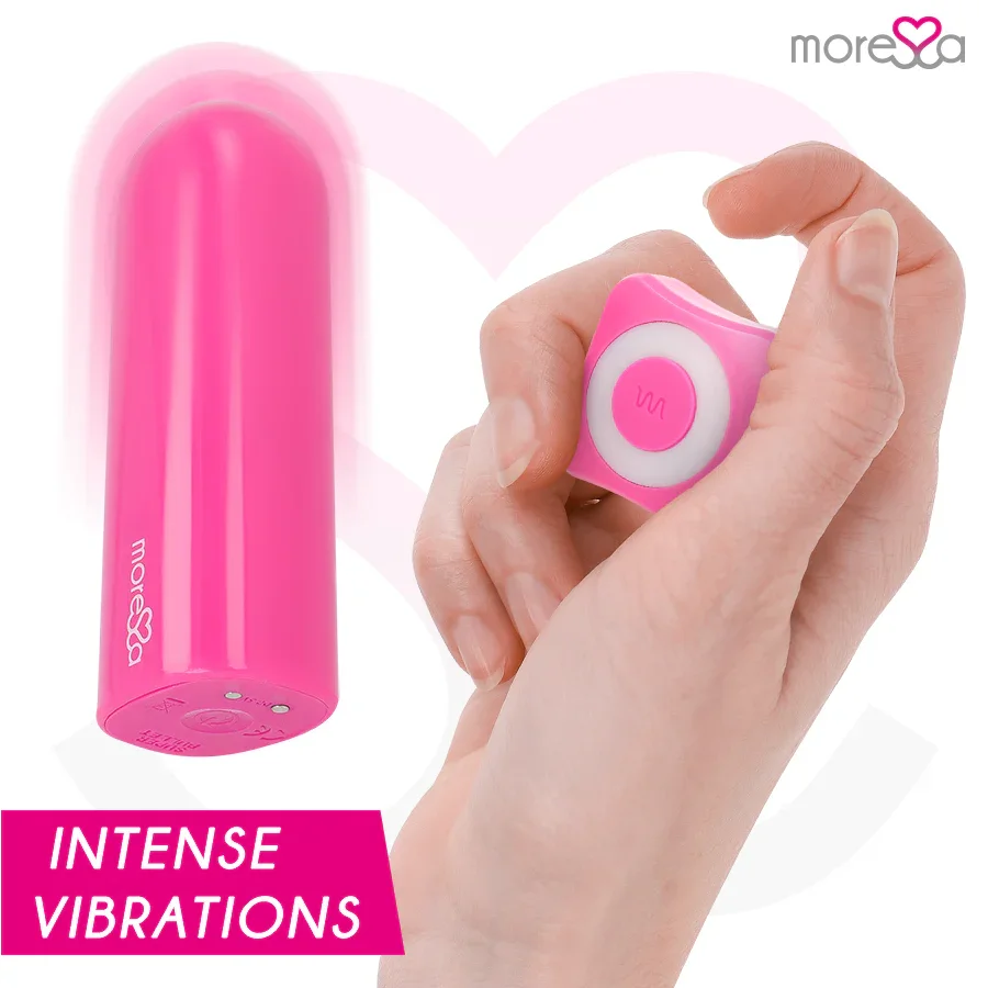 MORESSA - NIX POTENTE VIBRADOR MULTI JUEGOS CONTROL REMOTO ROSA - Nuvica