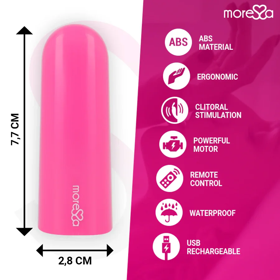 MORESSA - NIX POTENTE VIBRADOR MULTI JUEGOS CONTROL REMOTO ROSA - Nuvica