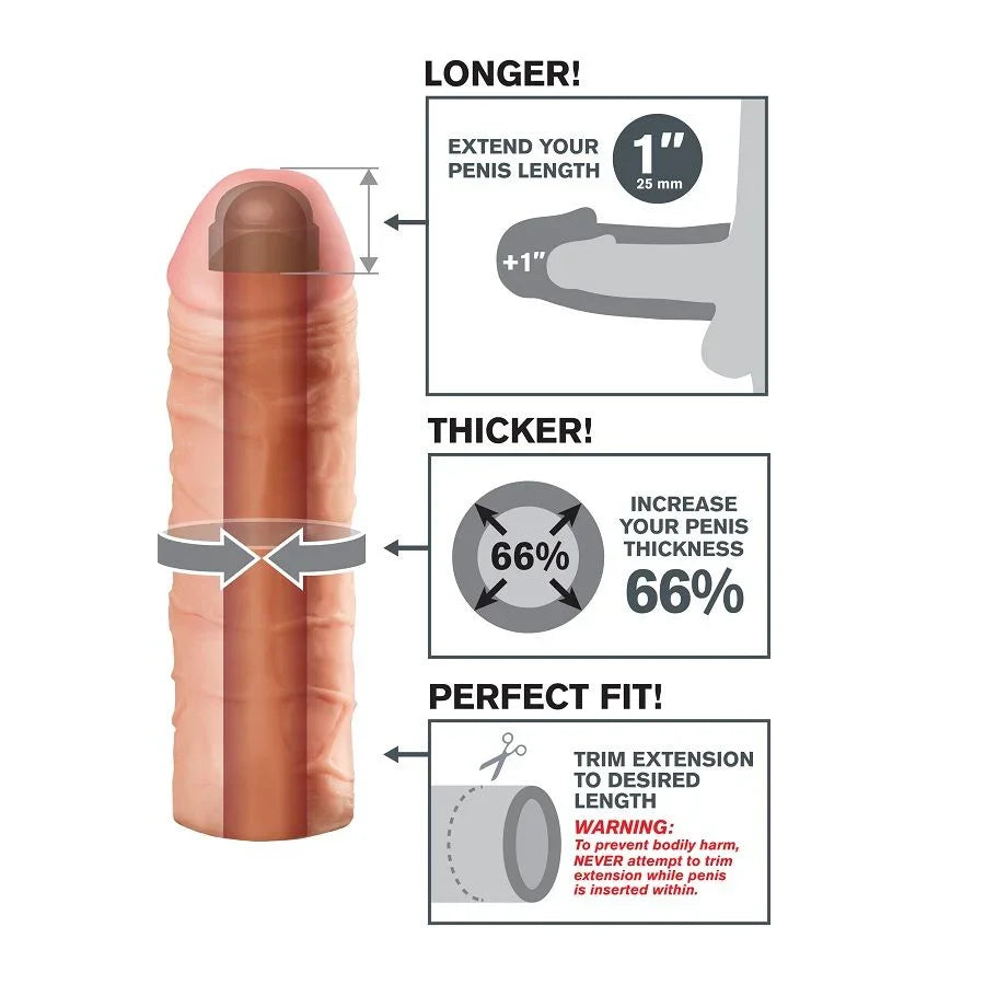 FANTASY X- TENSIONS - MEGA 1 EXTENSIÓN PARA EL PENE - Nuvica