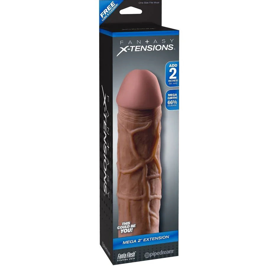 FANTASY X- TENSIONS - MEGA 2 EXTENSIÓN MARRÓN PARA EL PENE - Nuvica