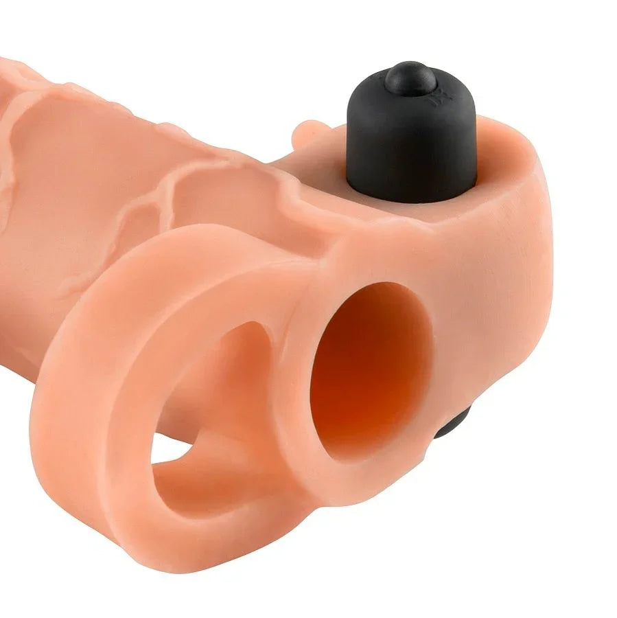FANTASY X- TENSIONS - EXTENSION PARA EL PENE CON VIBRADOR REAL FEEL 1 - Nuvica