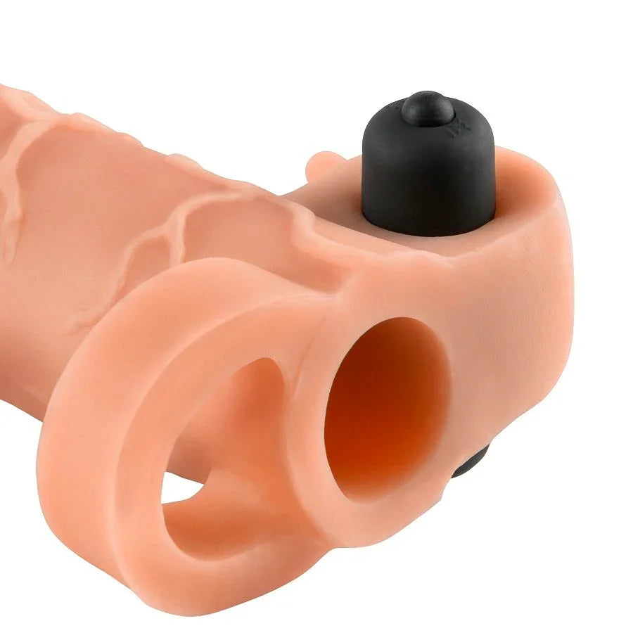 FANTASY X- TENSIONS - EXTENSION PARA EL PENE CON VIBRADOR REAL FEEL 2 - Nuvica