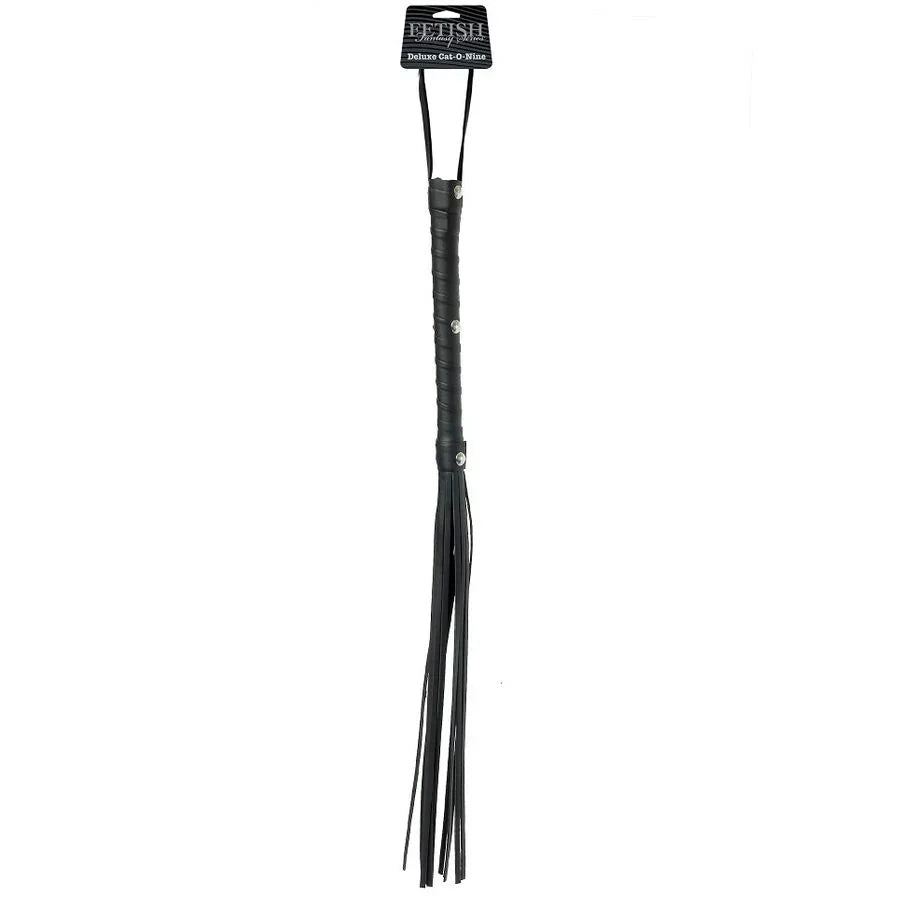 FETISH FANTASY LIMITED EDITION - LATIGO AZOTADOR PIEL NEGRO - Nuvica