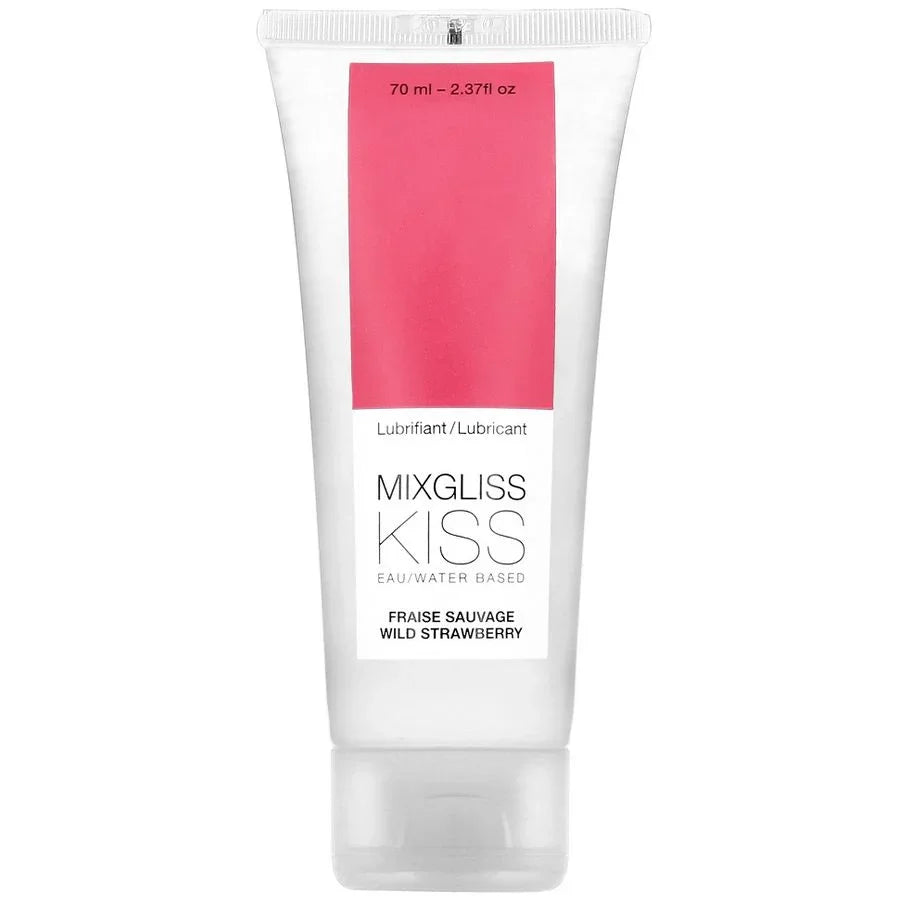 MIXGLISS - LUBRICANTE BASE AGUA SABOR A FRESA 70 ML - Nuvica