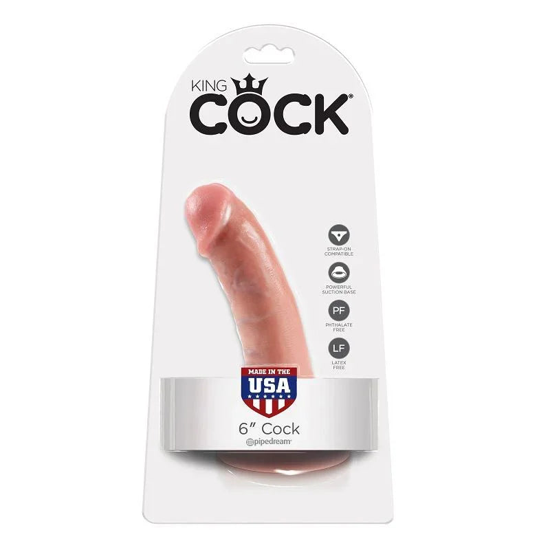KING COCK - 6 PENE NATURAL 15.2 CM - Nuvica
