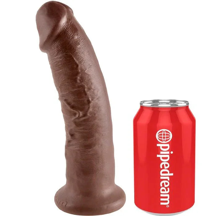 KING COCK - 9 PENE MARRÓN 22.9 CM - Nuvica