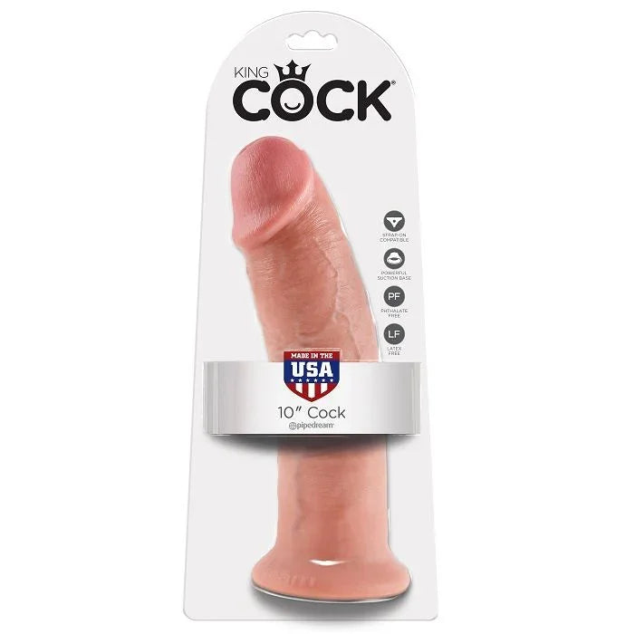 KING COCK - 10 PENE NATURAL 25.4 CM - Nuvica
