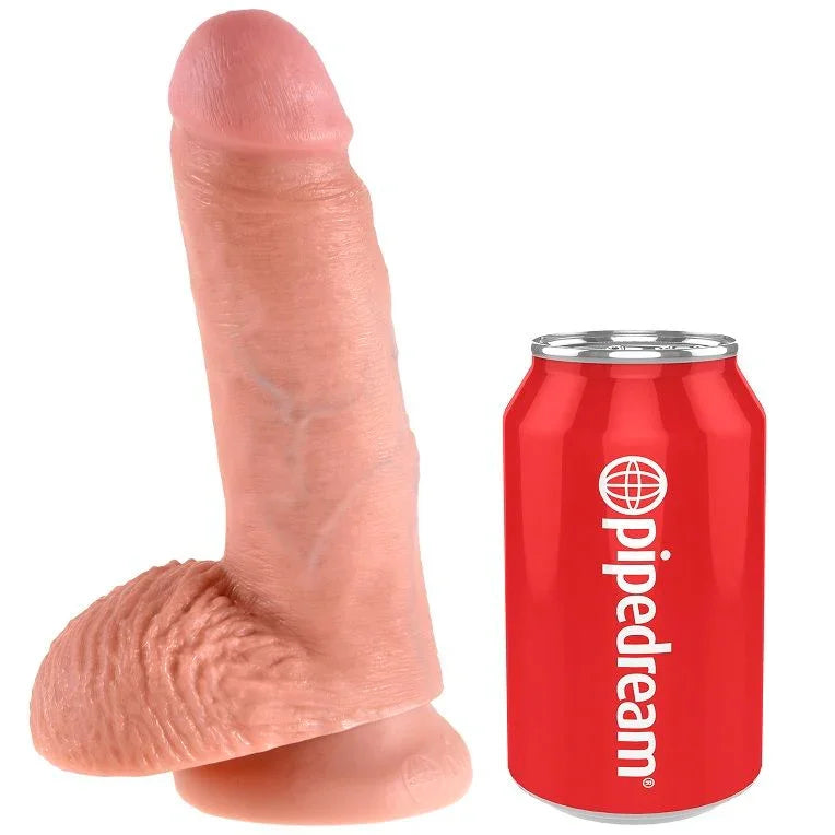 KING COCK - 7 PENE REALÍSTICO NATURAL 17.8 CM - Nuvica
