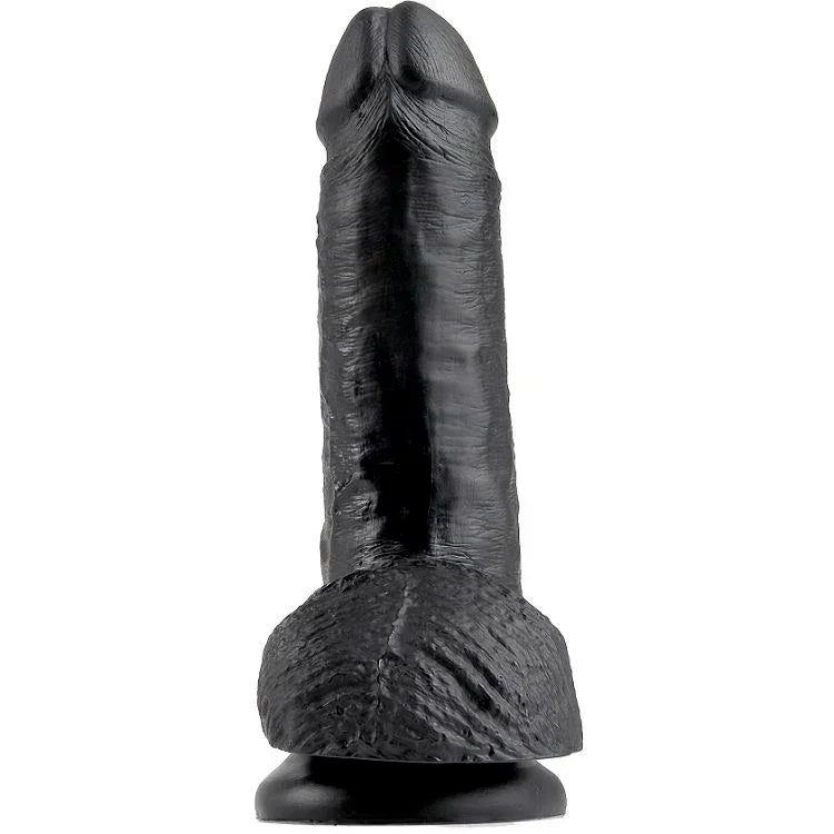 KING COCK - 7 PENE REALÍSTICO NEGRO 17.8 CM - Nuvica
