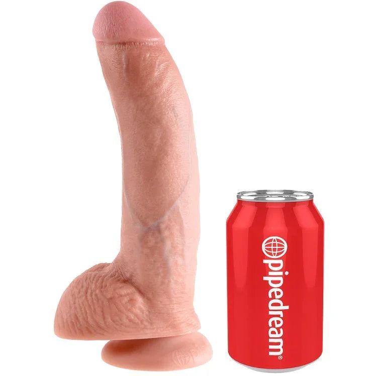 KING COCK - 9 PENE REALÍSTICO NATURAL 22.9 CM - Nuvica