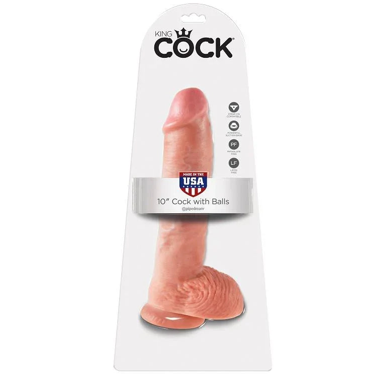 KING COCK - 10 PENE REALÍSTICO NATURAL 26.5 CM - Nuvica