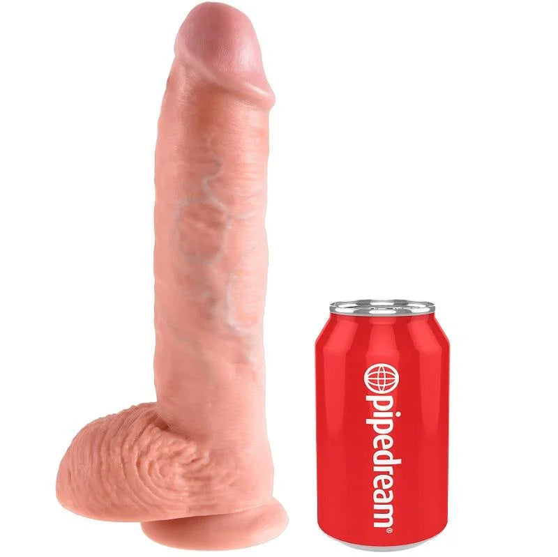 KING COCK - 10 PENE REALÍSTICO NATURAL 26.5 CM - Nuvica