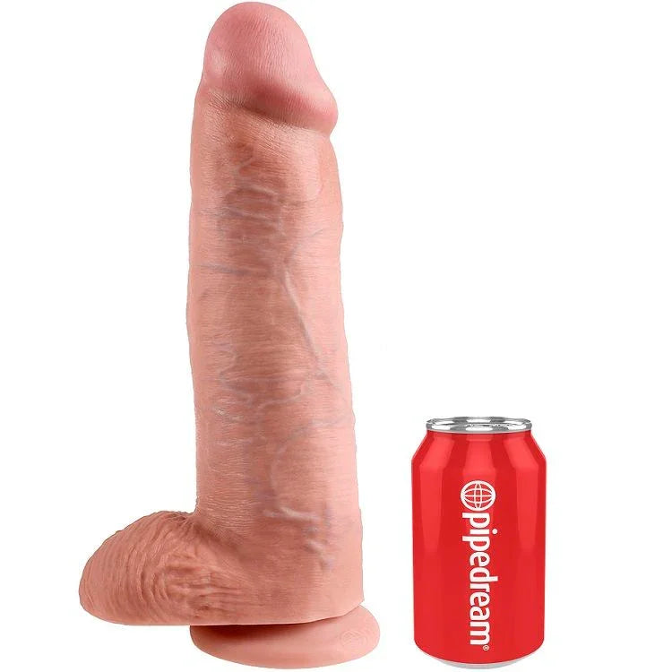 KING COCK - 12 PENE REALÍSTICO NATURAL 30.48 CM - Nuvica