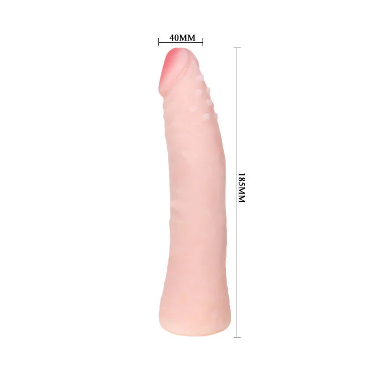 BAILE - DILDO SILICONA TACTO PIEL REALÍSTICO 19 CM COLOR CAJA ALEATORIO - Nuvica