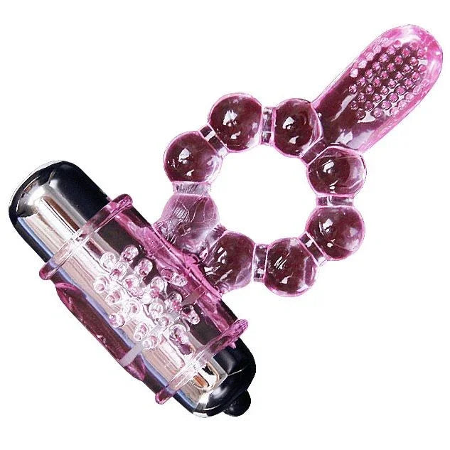 BAILE - ANILLO SILICONA 10 RITMOS LENGUA CON VIBRACIÓN ROSA - Nuvica