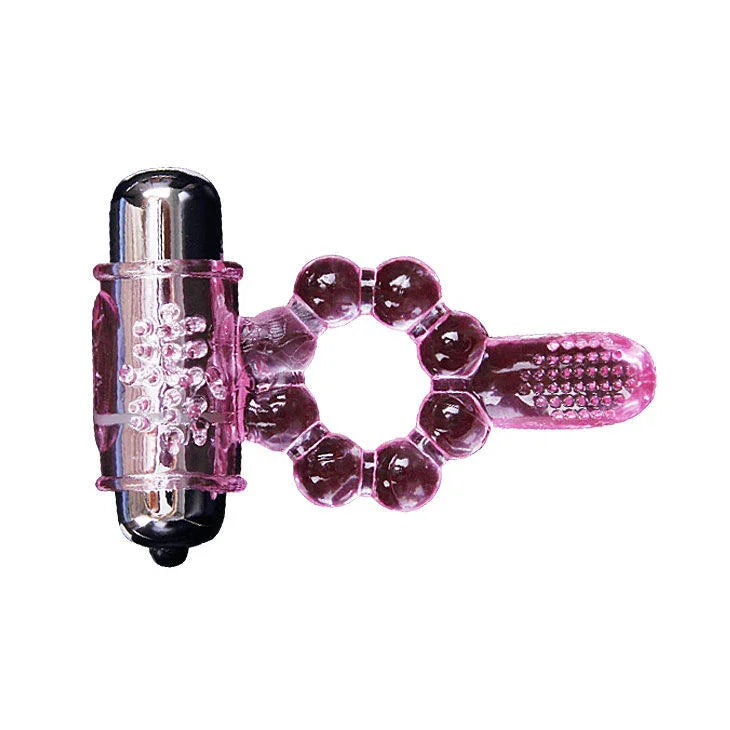 BAILE - ANILLO SILICONA 10 RITMOS LENGUA CON VIBRACIÓN ROSA - Nuvica