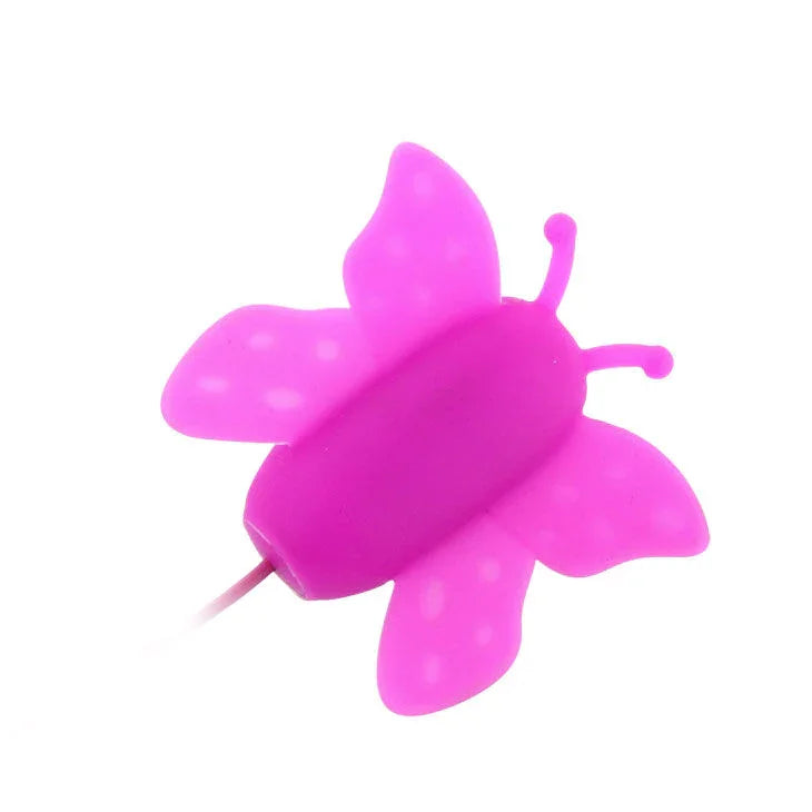 BAILE - ESTIMULADOR DE CLÍTORIS MARIPOSA LOVE EGGS 12 VELOCIDADES LILA CONTROL REMOTO - Nuvica