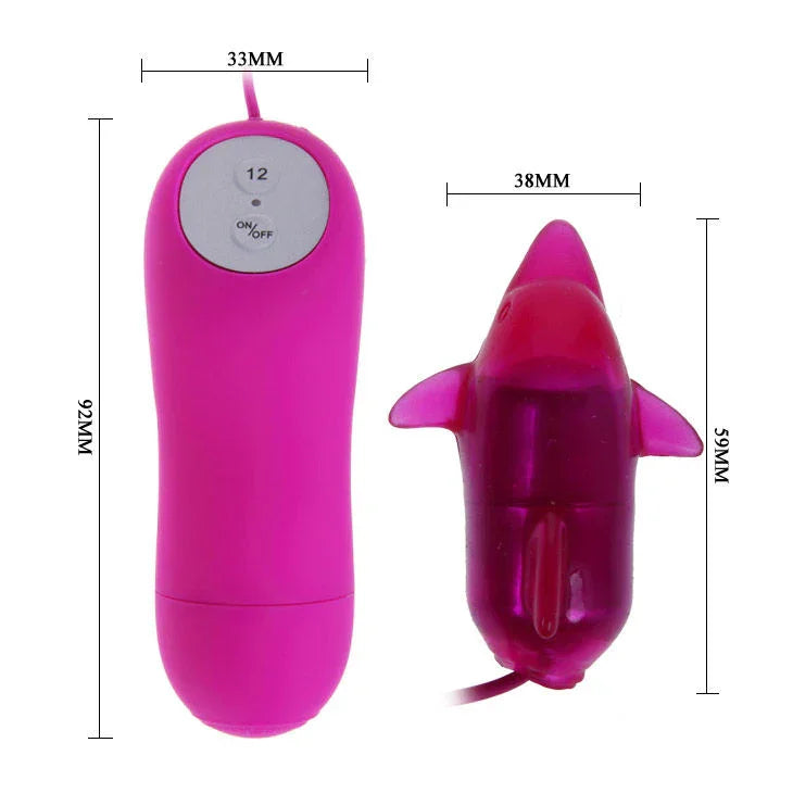 BAILE - CUTE SECRET DELFIN VIBRADOR 12V - Nuvica