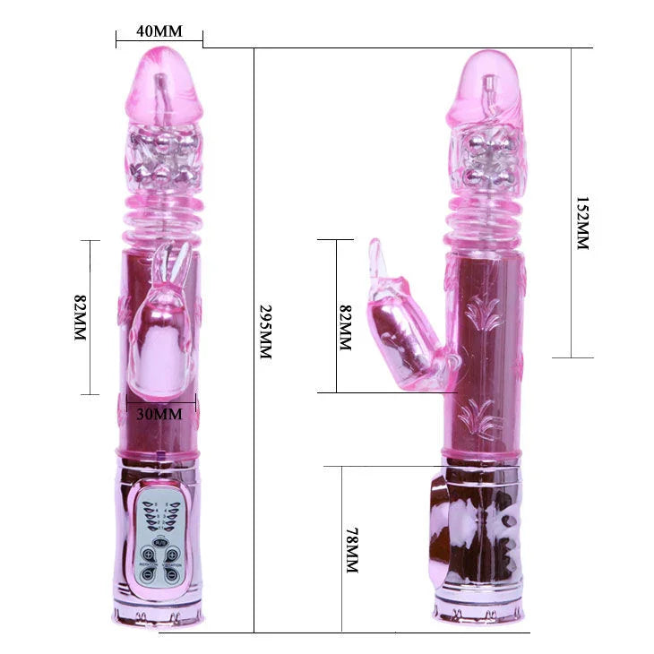 BAILE - THROBBING BUNNY ROTADOR RAMPANTE ROSA - Nuvica