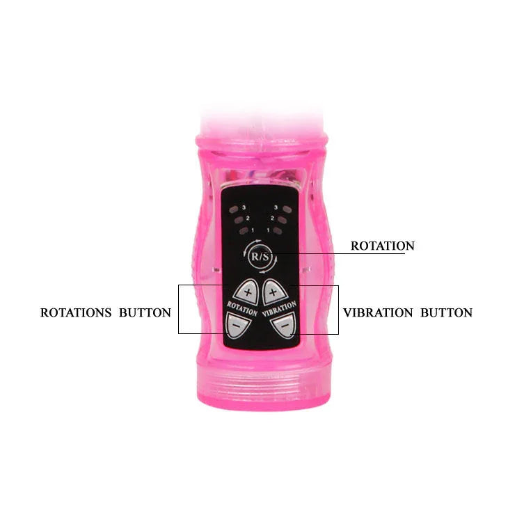 BAILE - MINI ROTADOR RABBIT ROSA SUPERESTIMULADOR - Nuvica