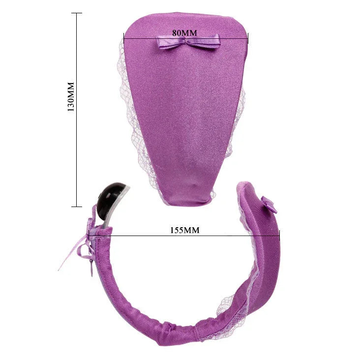 BAILE - TANGA CON VIBRADOR CON CONTROL REMOTO LILA - Nuvica