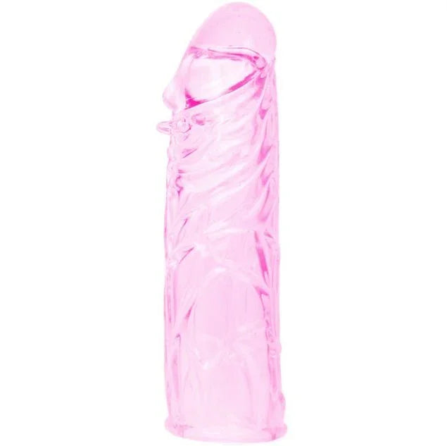 BAILE - FUNDA ROSA PENE SILICONA ESTIMULANTE 13 CM - Nuvica