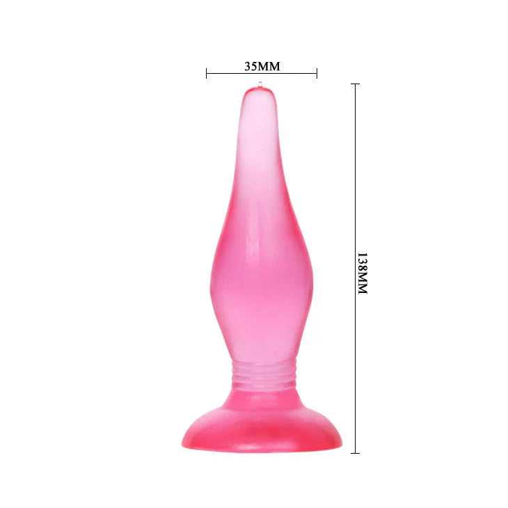 BAILE - PLUG ANAL TACTO SUAVE LILA 14.2 CM - Nuvica