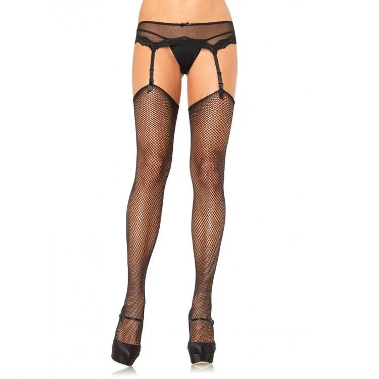 LEG AVENUE - MEDIAS DE RED SIN SILICONA AUTOADHERENTE SUPERIOR - Nuvica