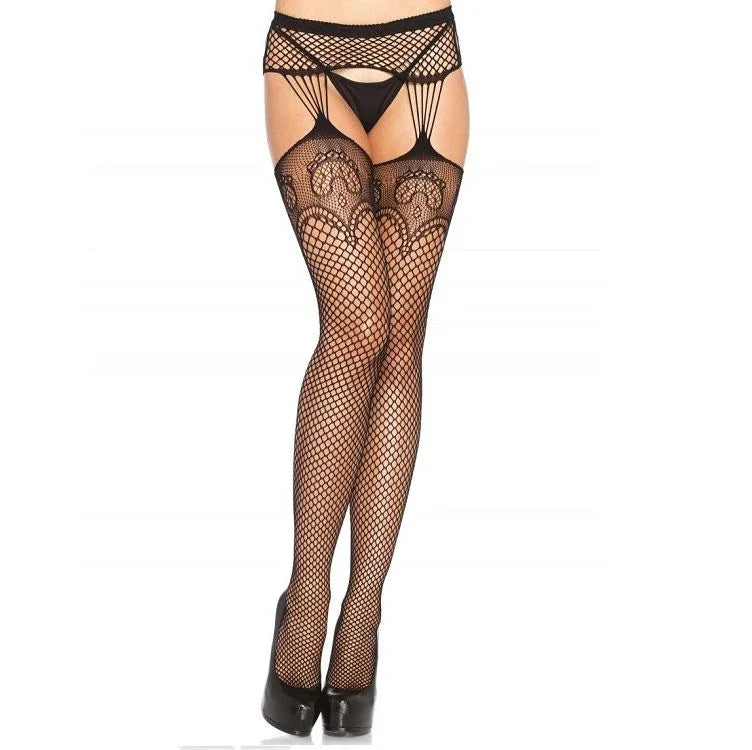 LEG AVENUE - MEDIAS EN RED CON LIGUEROS - Nuvica