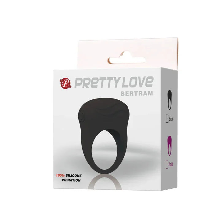 PRETTY LOVE - BERTRAM ANILLO VIBRADOR NEGRO - Nuvica