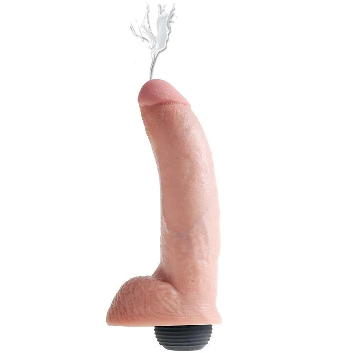 KING COCK - PENE REALÍSTICO EYACULADOR NATURAL 22.86 CM - Nuvica