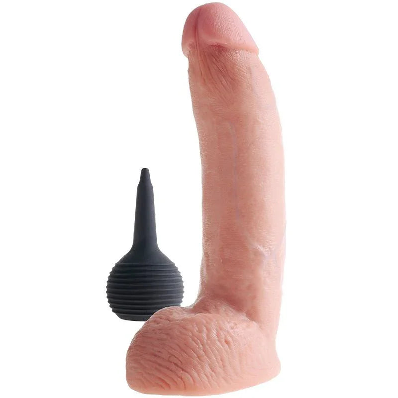 KING COCK - PENE REALÍSTICO EYACULADOR NATURAL 22.86 CM - Nuvica