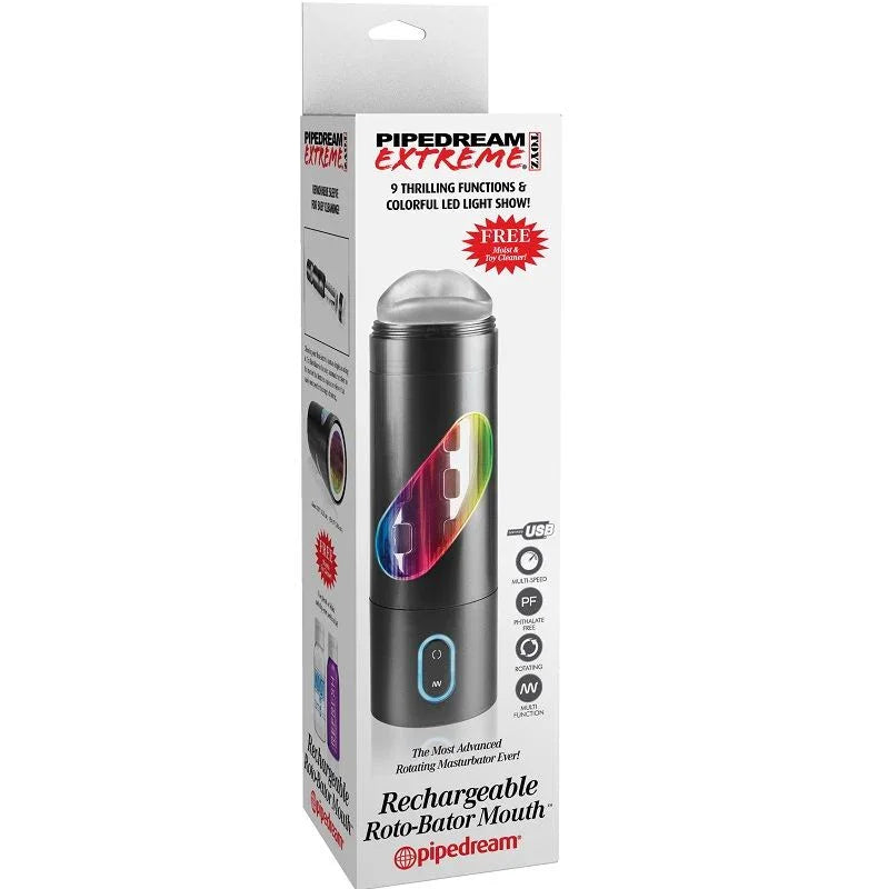EXTREME TOYZ - ROTO BATOR USB MASTURBADOR MASCULINO BOCA - Nuvica
