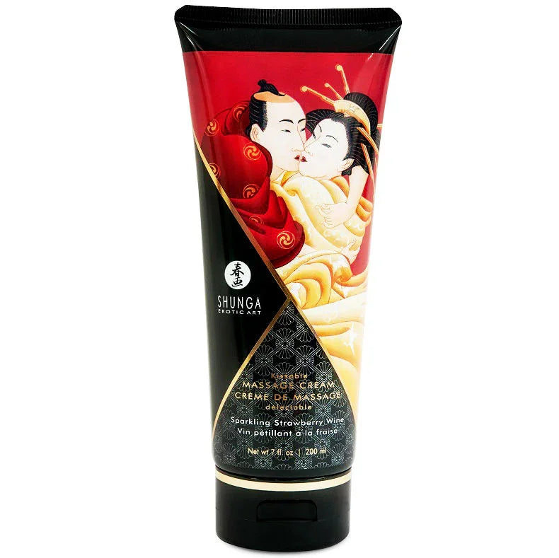 SHUNGA - CREMA MASAJE FRESAS Y CAVA 200 ML - Nuvica