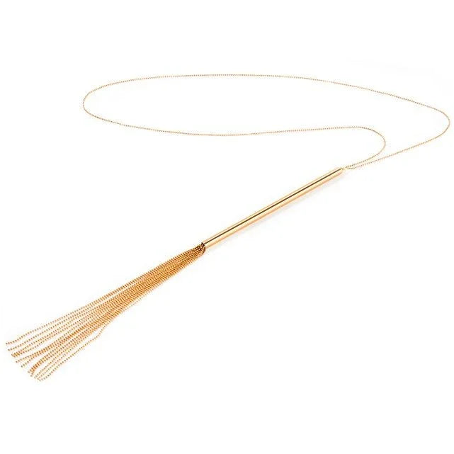 BIJOUX - MAGNIFIQUE COLLAR / LATIGO DE CADENAS METLICAS - Nuvica