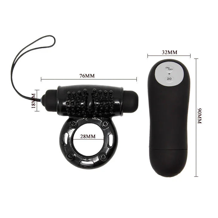 BAILE - ANILLO CONTROL REMOTO NEGRO 20V - Nuvica