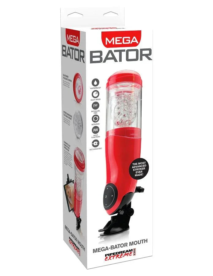 EXTREME TOYZ - PDX MEGA BATOR USB MASTURBADOR MASCULINO BOCA ROJO - Nuvica