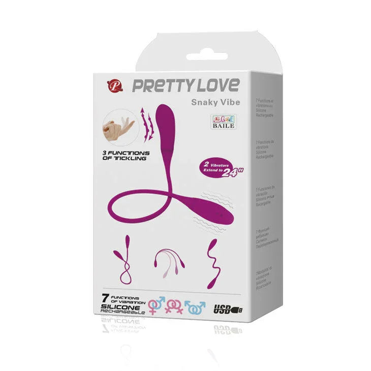 PRETTY LOVE - SMART SNAKY VIBE VIBRADOR 7 V + 3 TICKLING - Nuvica