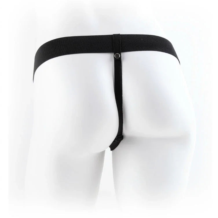 FETISH FANTASY SERIES - 9 ARNÉS CON TESTÍCULOS HUECO MAN 22.9 CM MARRÓN - Nuvica
