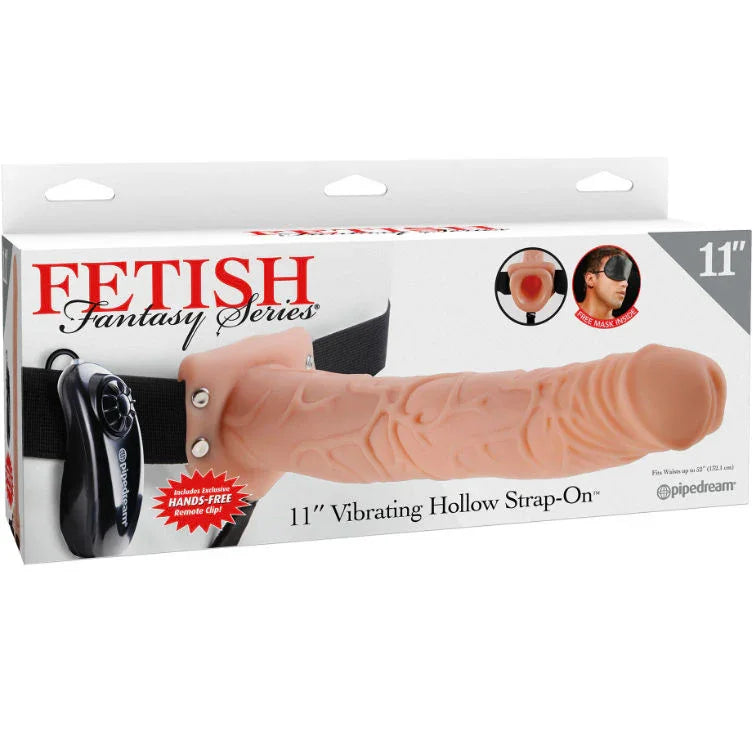 FETISH FANTASY SERIES - 11 ARNES VIBRADOR CON TESTICULOS HUECO MAN 27.9 CM NATURAL - Nuvica