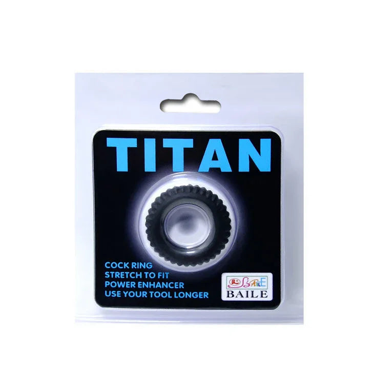BAILE - TITAN COCKRING BLACK 1.9 CM - Nuvica