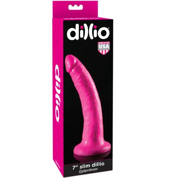 DILLIO - DILDO CON VENTOSA 17.8 CM - ROSA - Nuvica