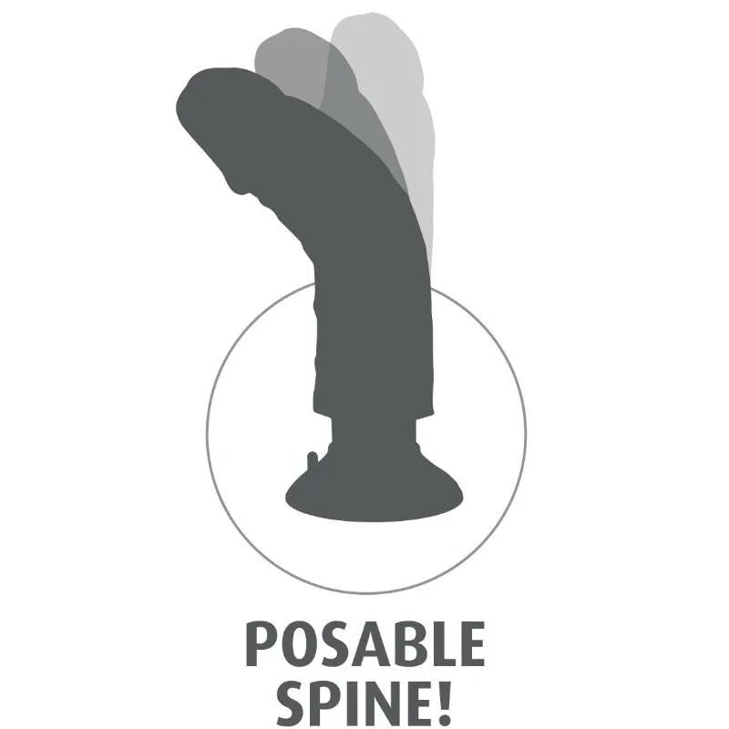 KING COCK - DILDO VIBRADOR 15.24 CM NATURAL - Nuvica