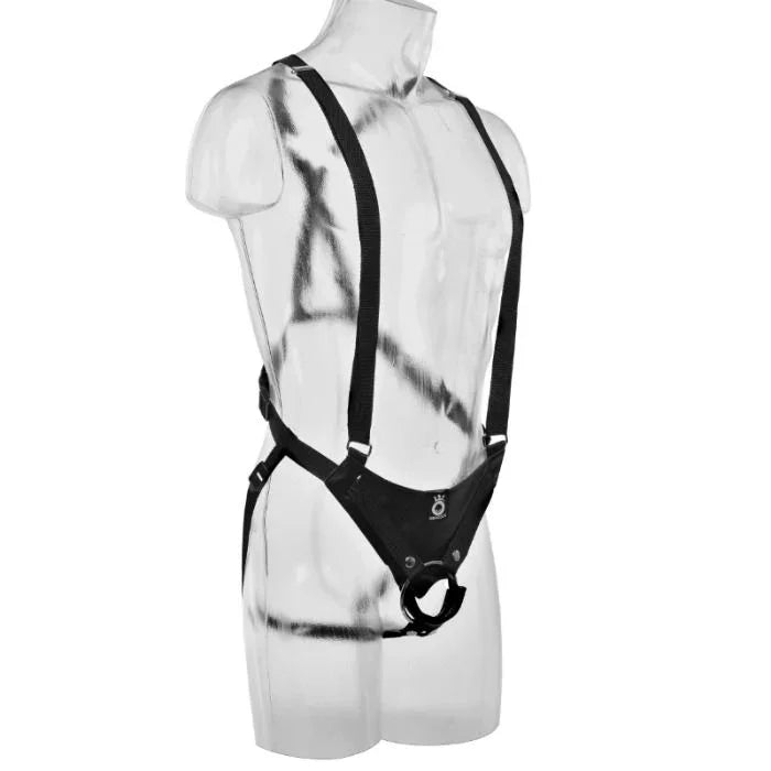 KING COCK - STRAP-ON CON DILDO HUECO 30.5 CM Y TIRANTES COLOR CARNE - Nuvica